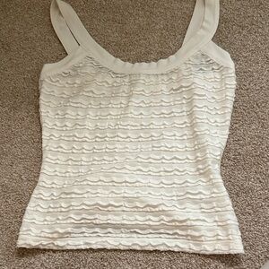 Anthropologie Cream Textured Camisole